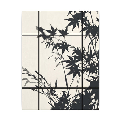 Shoji Screen Canvas Art | Summer Japandi Minimal Line Art