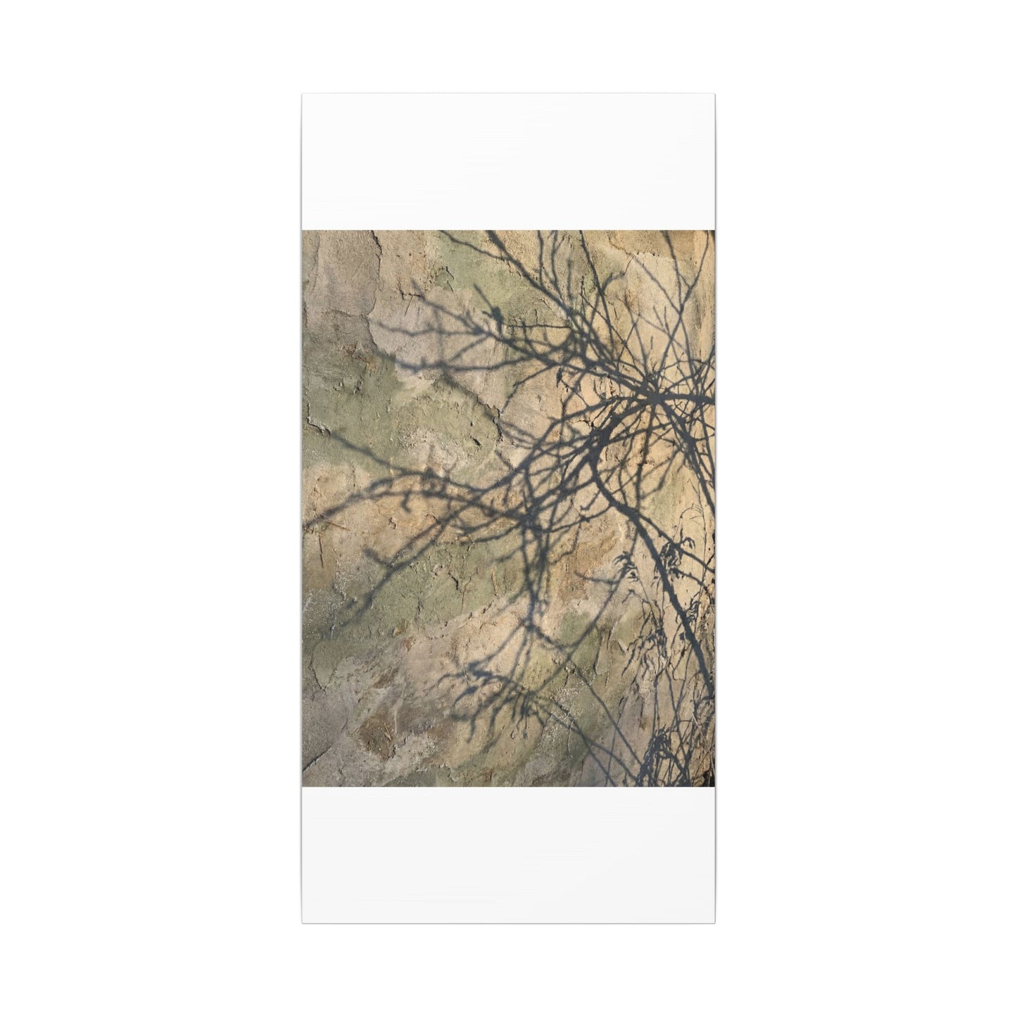 Japandi Shadow Play in Golden Hour | Texture Canvas Art