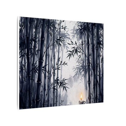 Tranquil Bamboo Grove Canvas Art - Sumi E Zen