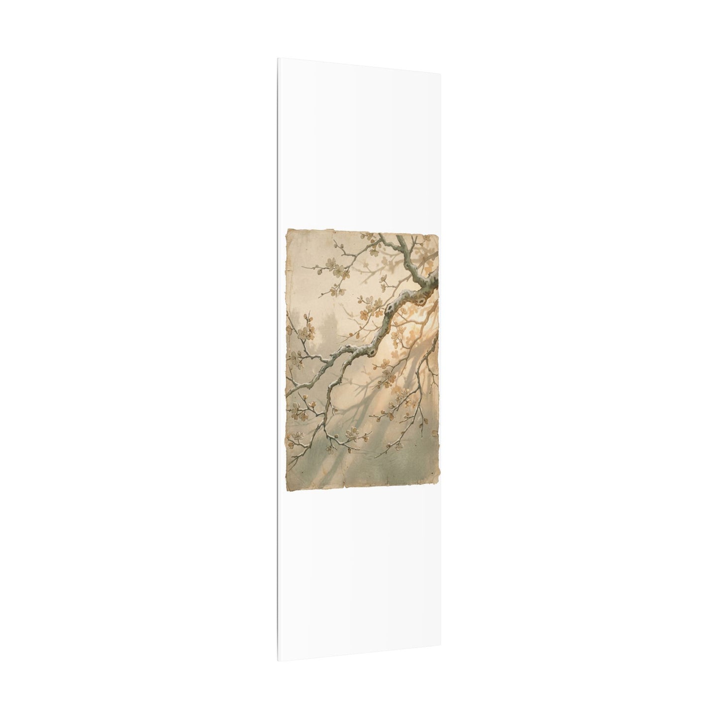 Cherry Blossom Canvas Art | Winter Japandi Japanese Pattern Art
