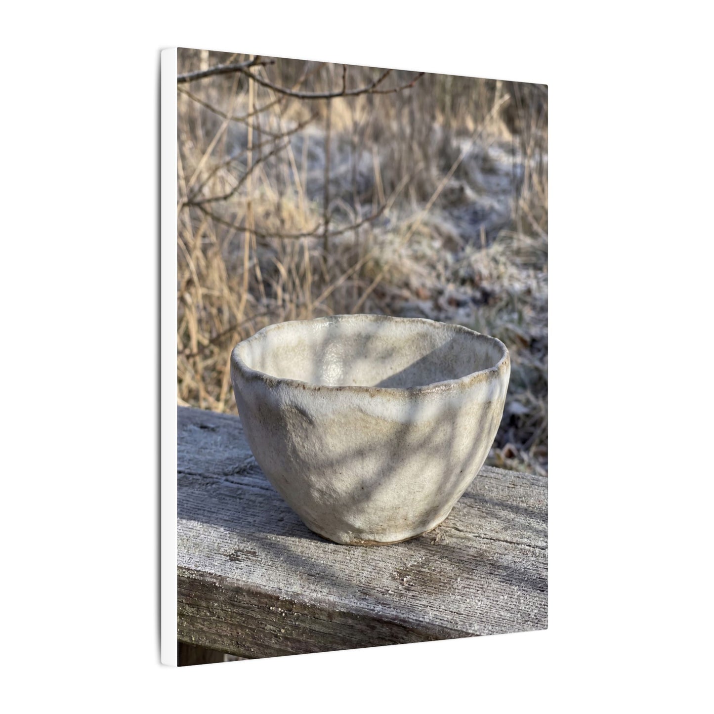 Dappled Ceramic Bowl Canvas Art - Japandi Fukinsei