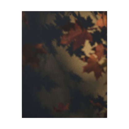 Shadow Play Canvas Art | Autumn Dark Japandi Moody Minimal Art