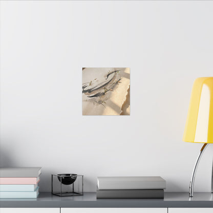 Ink Brushstroke Watercolor Canvas Art | Neutral Japandi Art