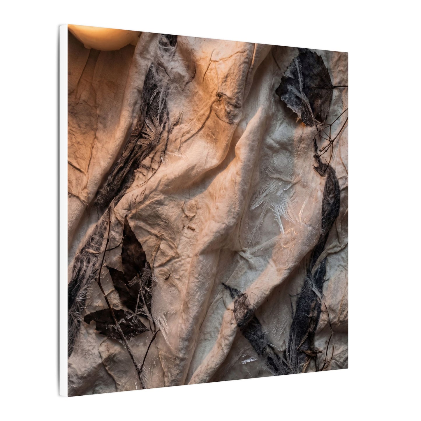 Candlelight Silk Drape Canvas Art - Japandi Mono No Aware