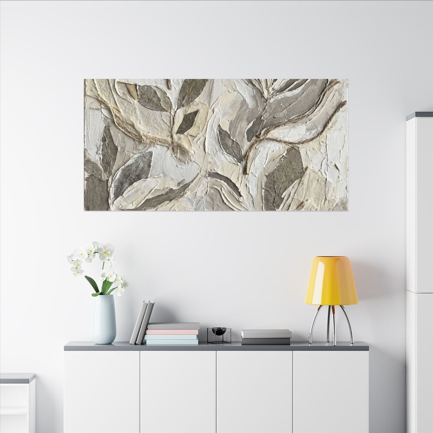 Japandi Textured Canvas Art