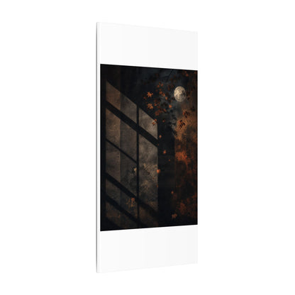 Sophisticated Shadow Play Canvas Art - Dark Texture Dark Japandi