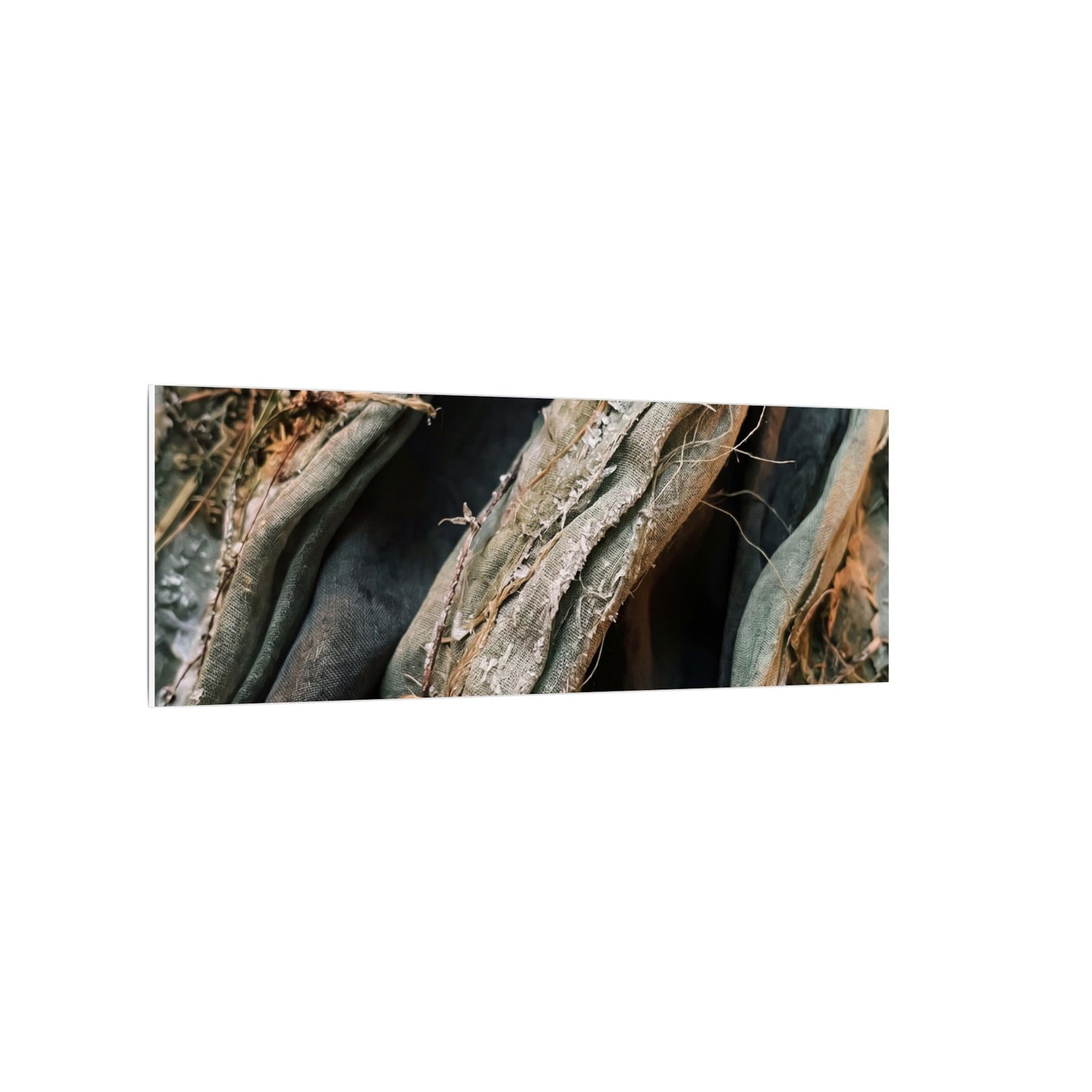 Silk Drape Winter Canvas Art | Japandi Cozy Design