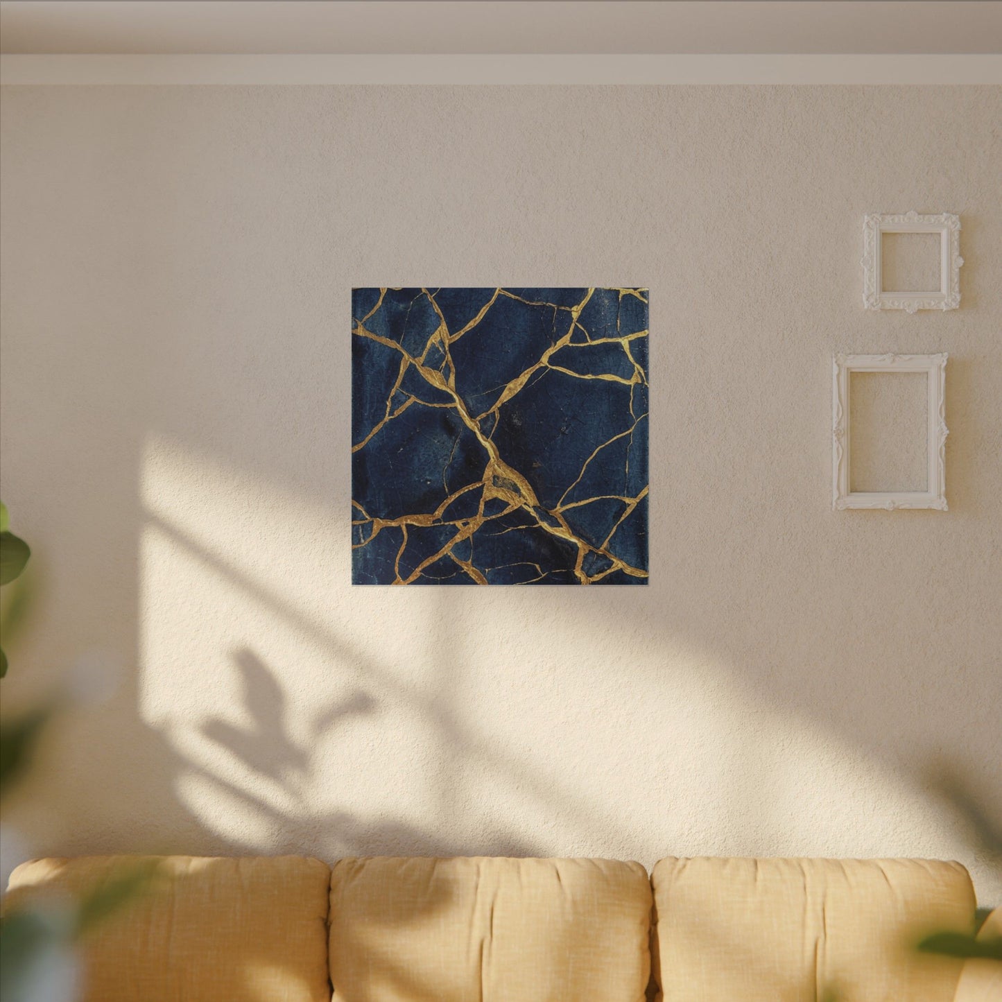 Kintsugi Crackle Canvas Art