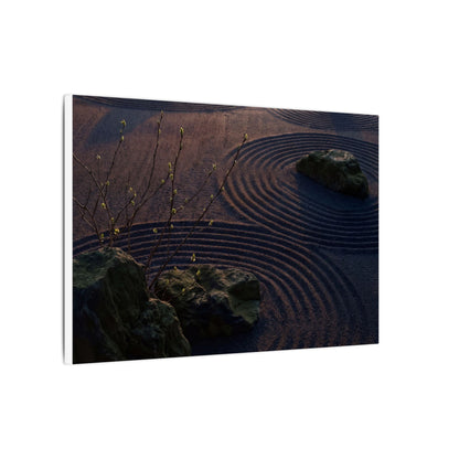 Spring Rock Garden Shadow Zen Canvas Art | Luxurious Decor