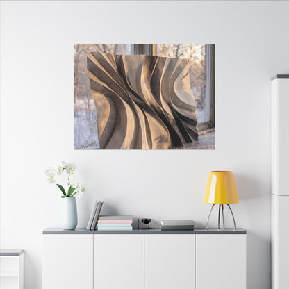 Mono No Aware Paper Fold Canvas Art - Japandi Minimal Line