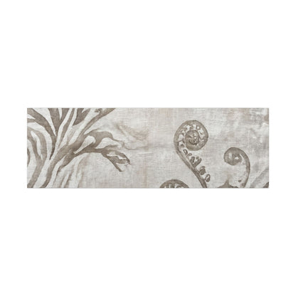 Japandi Fern Unfurling in Overcast | Japanese Pattern Canvas Art