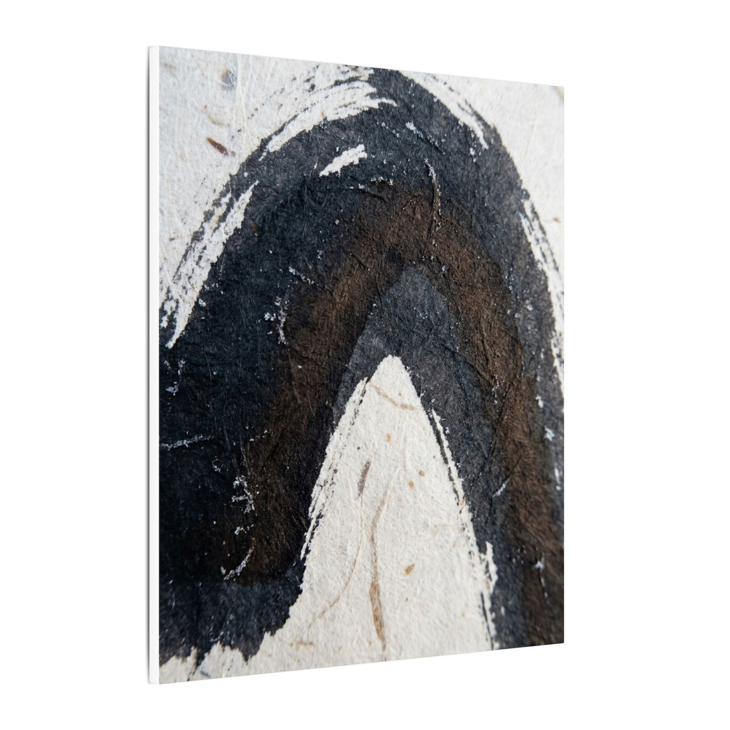 Moody Ink Brushstroke Canvas Art - Moody Minimal Dark Japandi