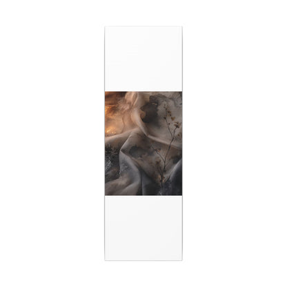Japandi Silk Drape in Candlelight | Watercolor Canvas Art