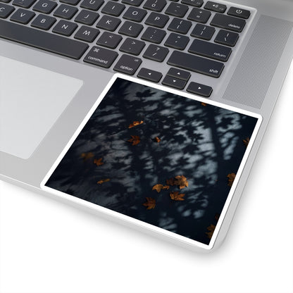 Shadow Play Sticker | Autumn Dark Japandi Shadow Zen Art Art Print