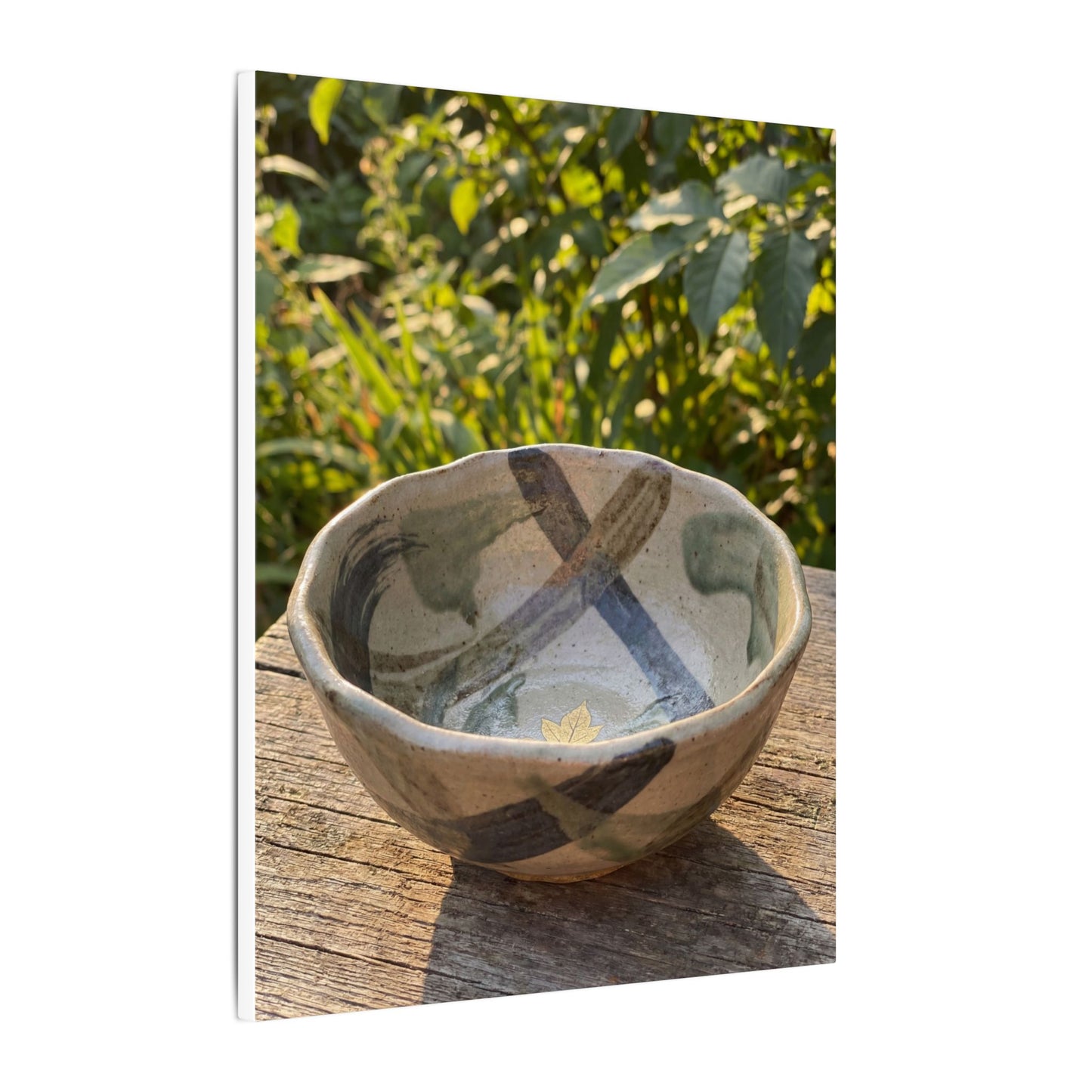 Earthy Ceramic Bowl Canvas Art - Japanese Pattern Japandi