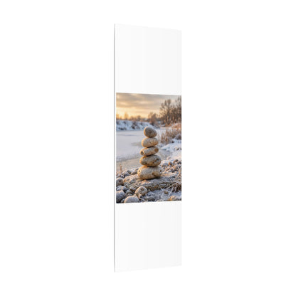 Ma River Stones Canvas Art - Japandi Japanese Pattern