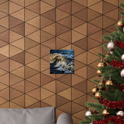 Beautiful Ocean Wave Wall Art Print - Gold Vein Kintsugi