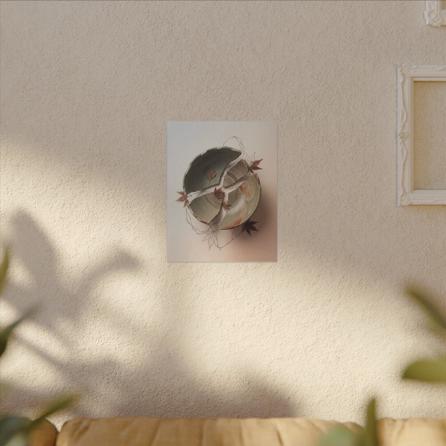 Dawn Ceramic Bowl Canvas Art - Japandi Fukinsei