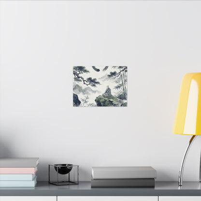 Zen Sumi-e Canvas Art