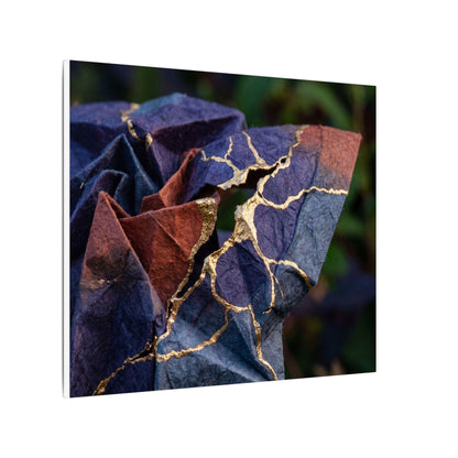 Philosophical Paper Fold Canvas Art - Gold Vein Kintsugi