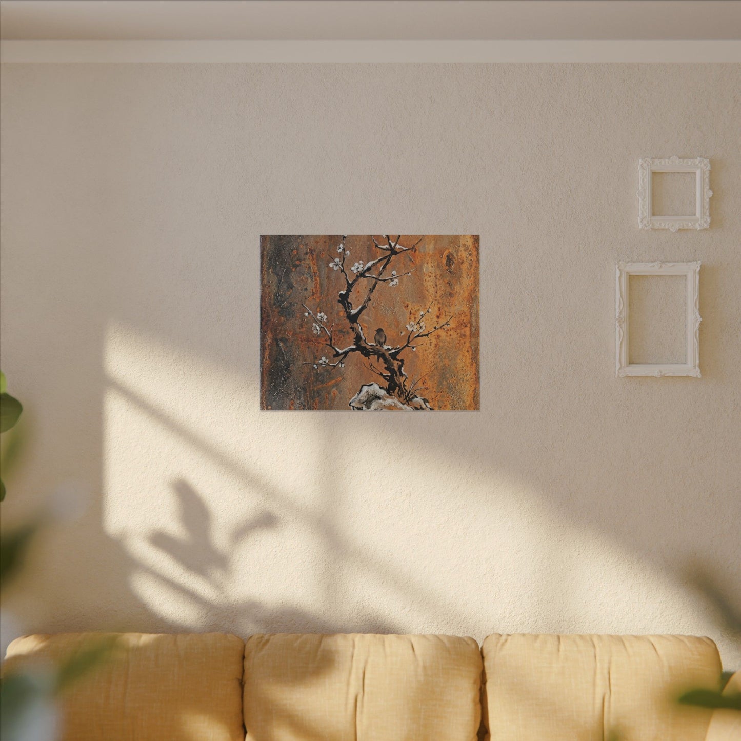 Datsuzoku Rust Patina Canvas Art - Zen Sumi E