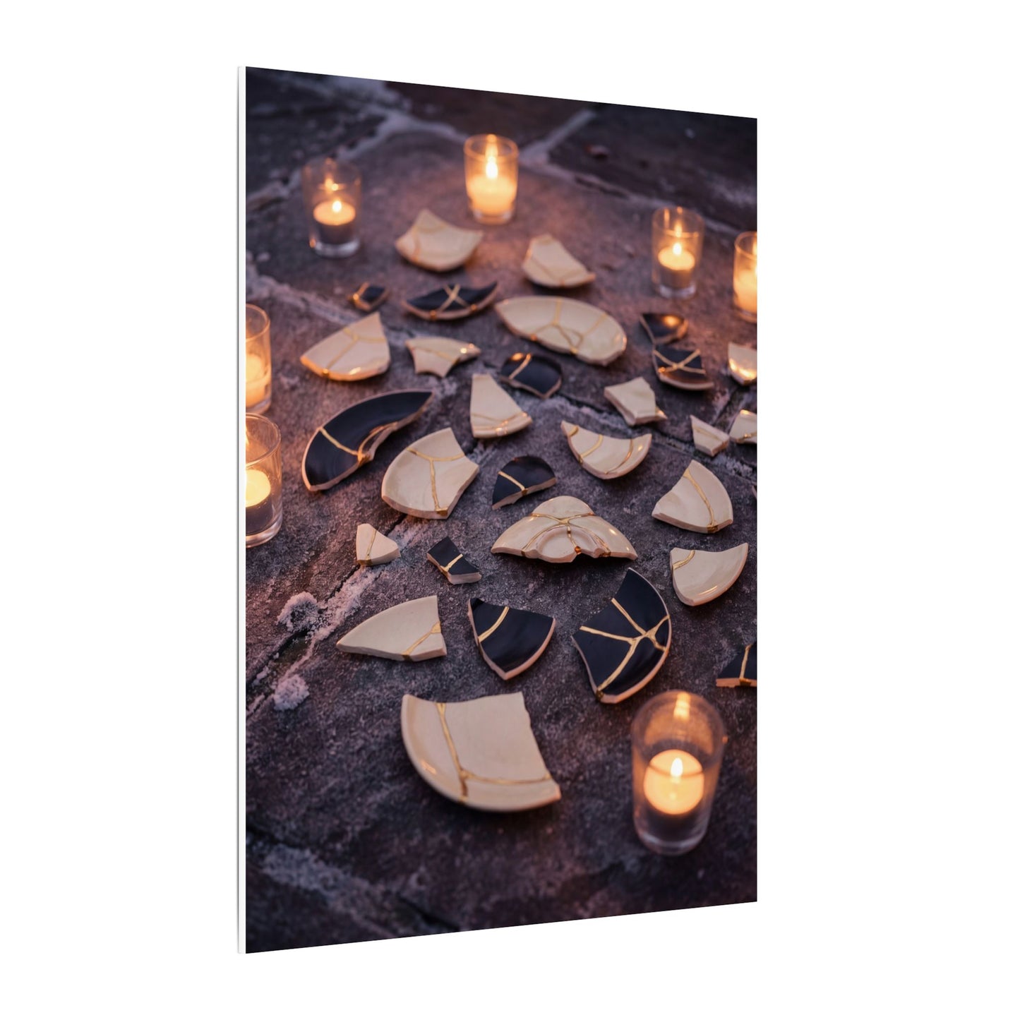 Winter Broken Pottery Broken Beauty Canvas Art | Beautiful Decor