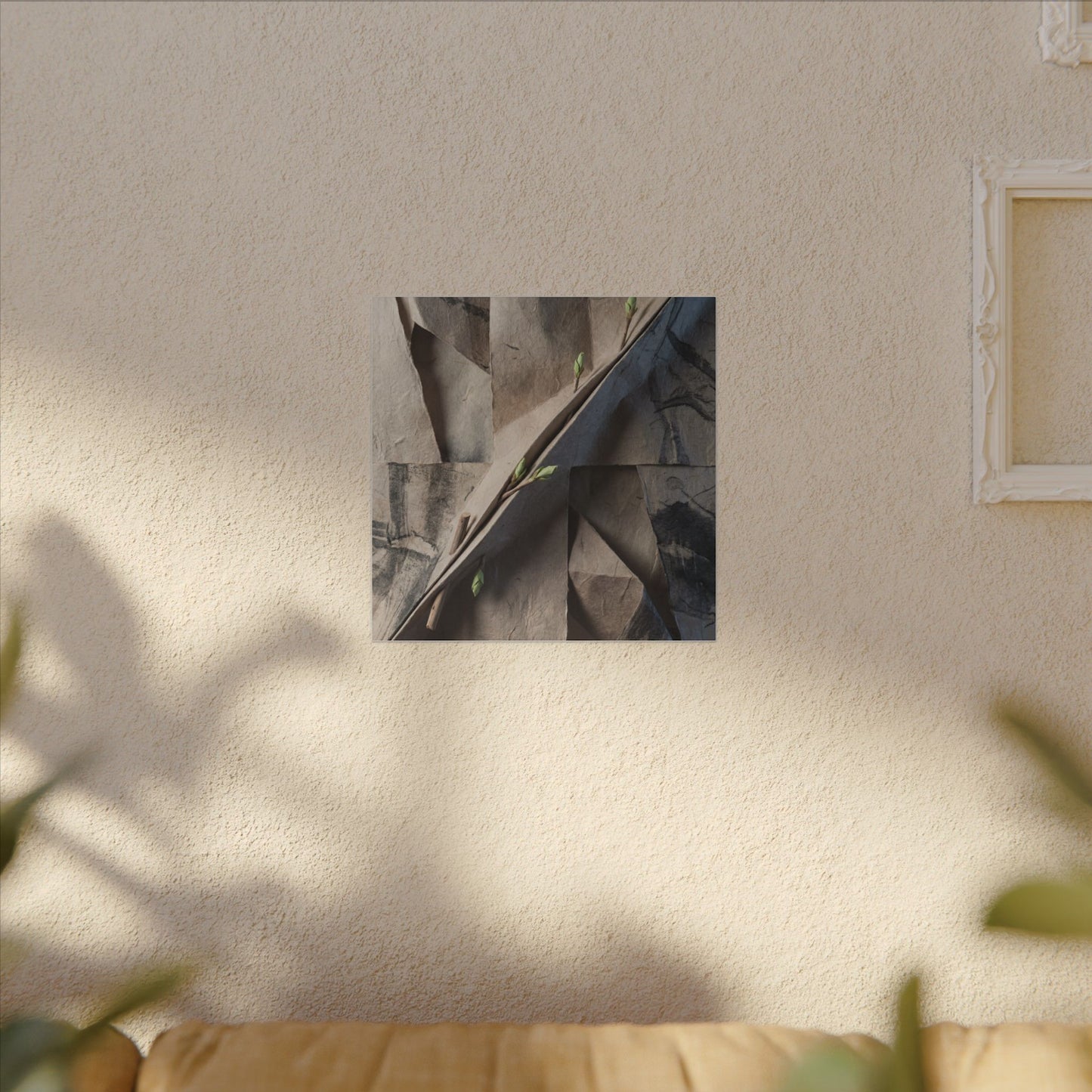 Paper Fold Canvas Art | Spring Japandi Japanese Pattern Art