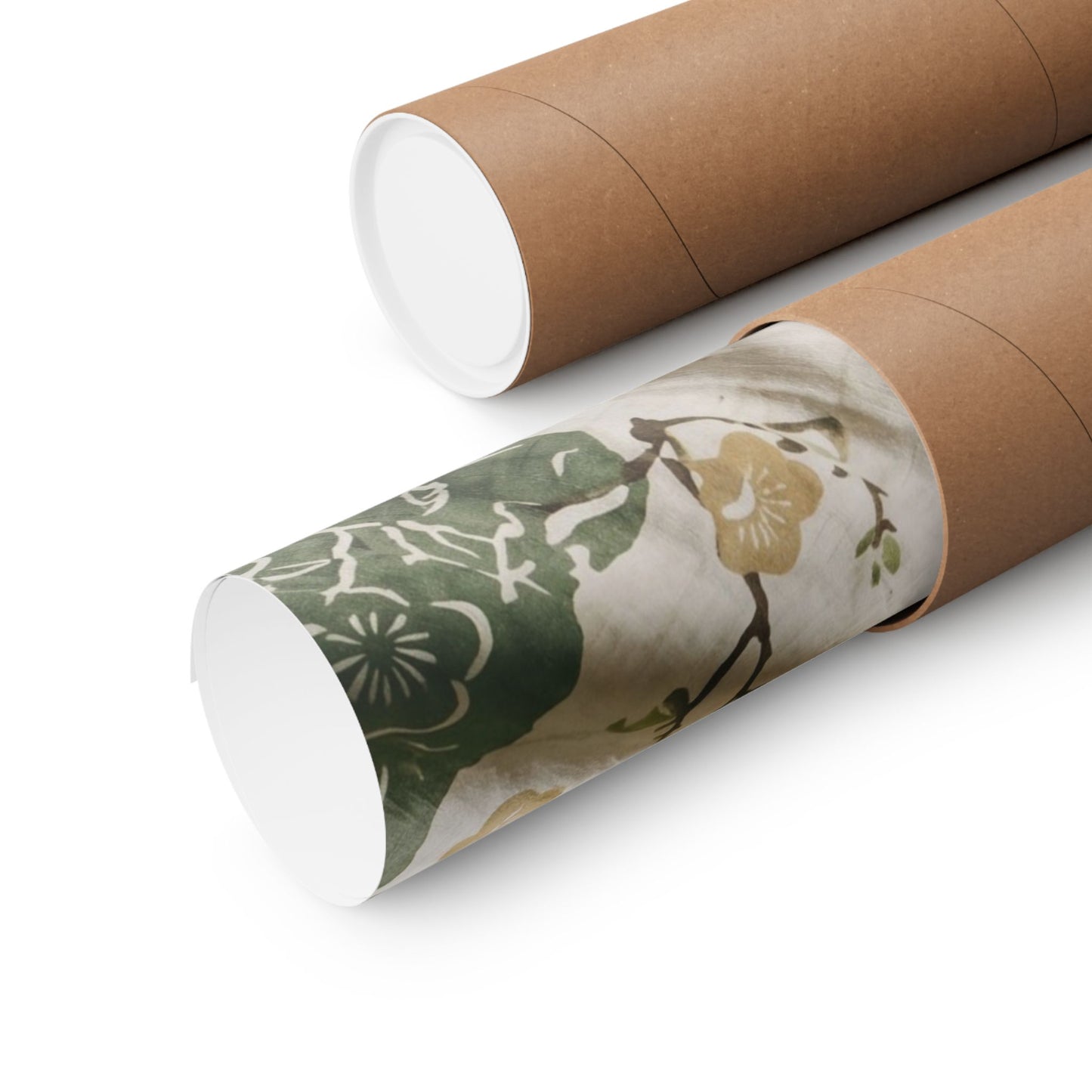Silk Drape Japanese Pattern Wall Art Print | Neutral Japandi Art