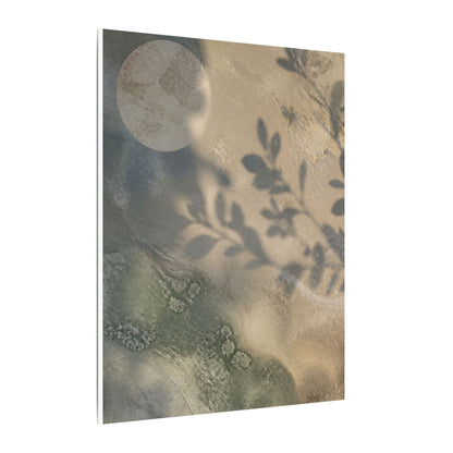Japandi Shadow Play in Moonlight | Texture Canvas Art
