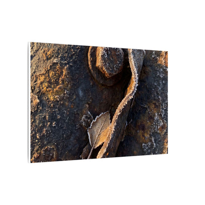 Moody Rust Patina Canvas Art - Moody Minimal Dark Japandi