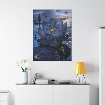 Kintsugi Lotus Flower in Dawn | Broken Beauty Canvas Art