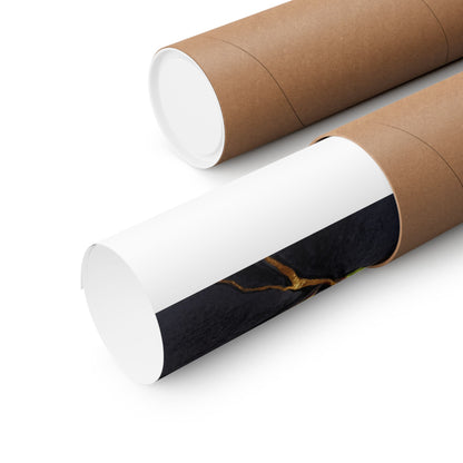 Ma Incense Smoke Wall Art Print - Kintsugi Gold Vein