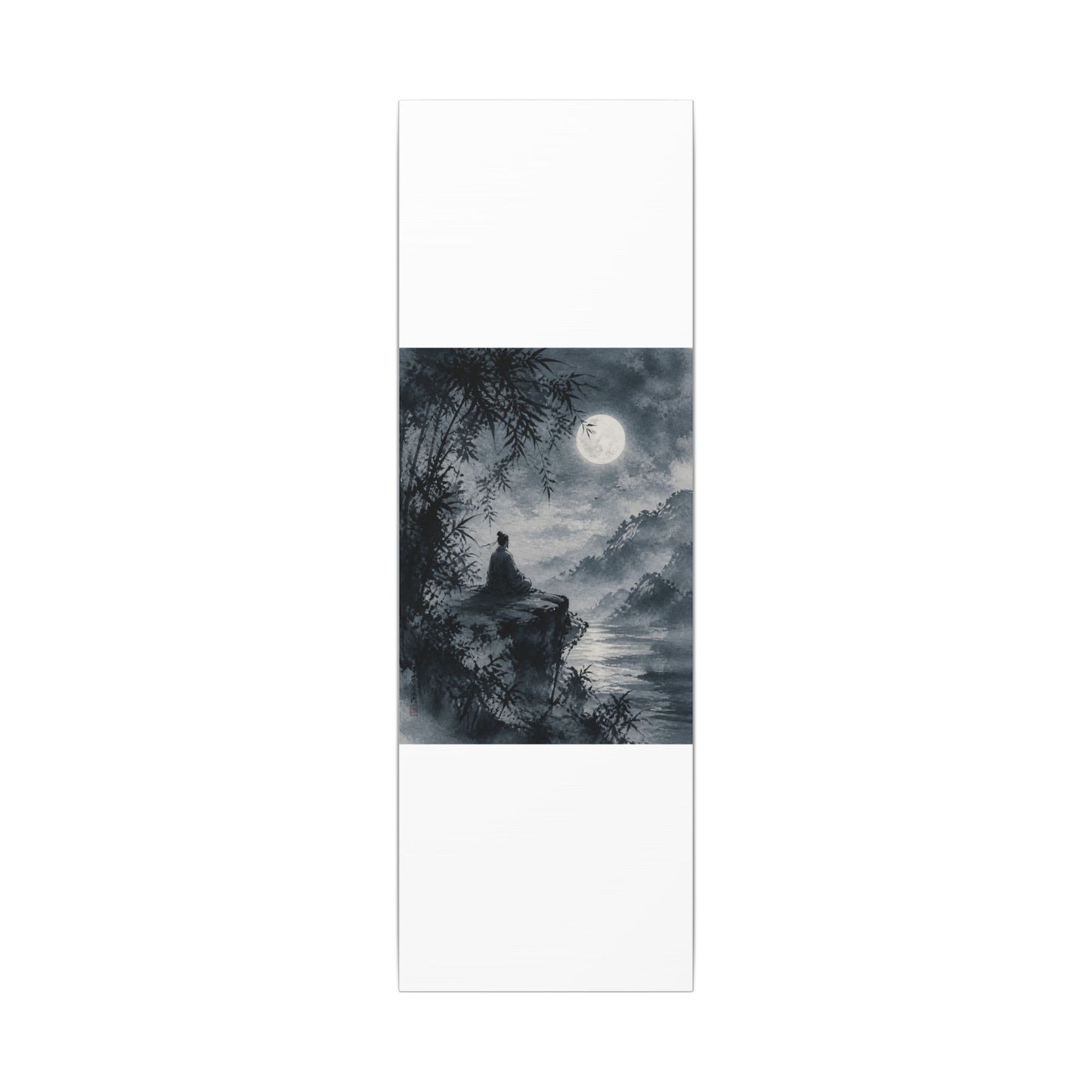 Ink Brushstroke Sumi E Canvas Art | Serene Zen Art