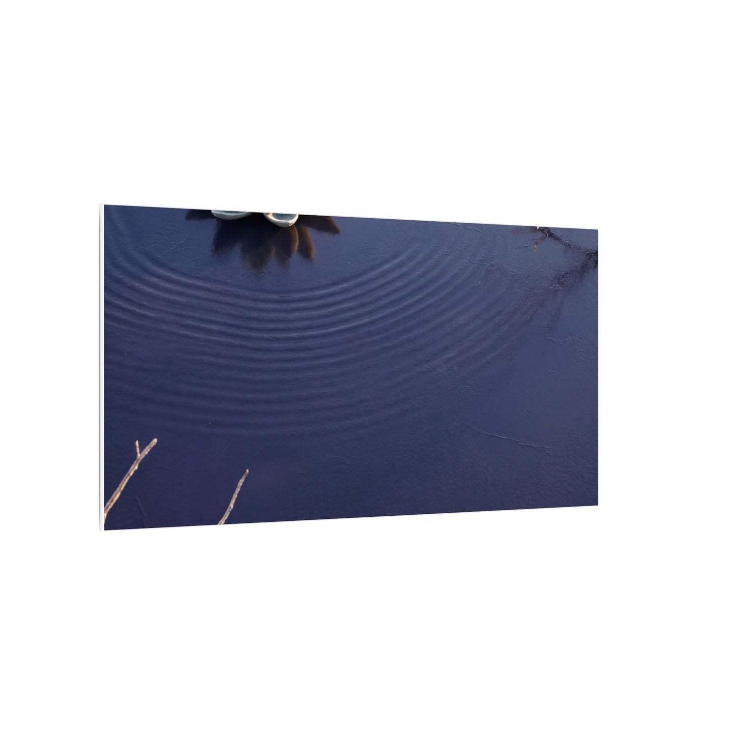 Lotus Flower Canvas Art | Winter Zen Karesansui Art