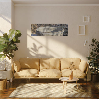 Dappled Ceramic Bowl Canvas Art - Japandi Fukinsei