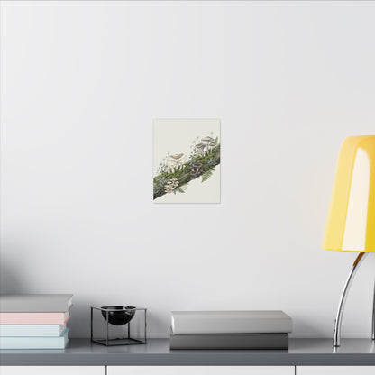 Dappled Wild Mushrooms Canvas Art - Japandi Ma