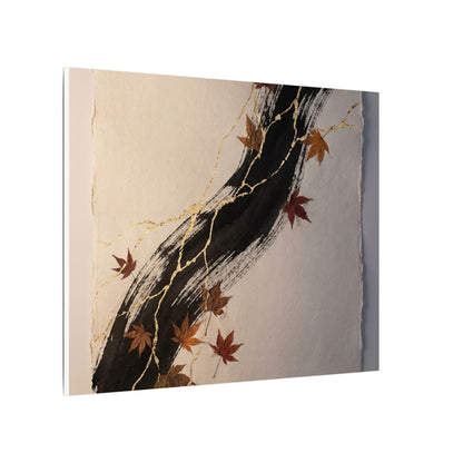 Dawn Ink Brushstroke Canvas Art - Kintsugi Ma
