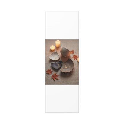 Candlelight Broken Pottery Canvas Art - Japandi Ma