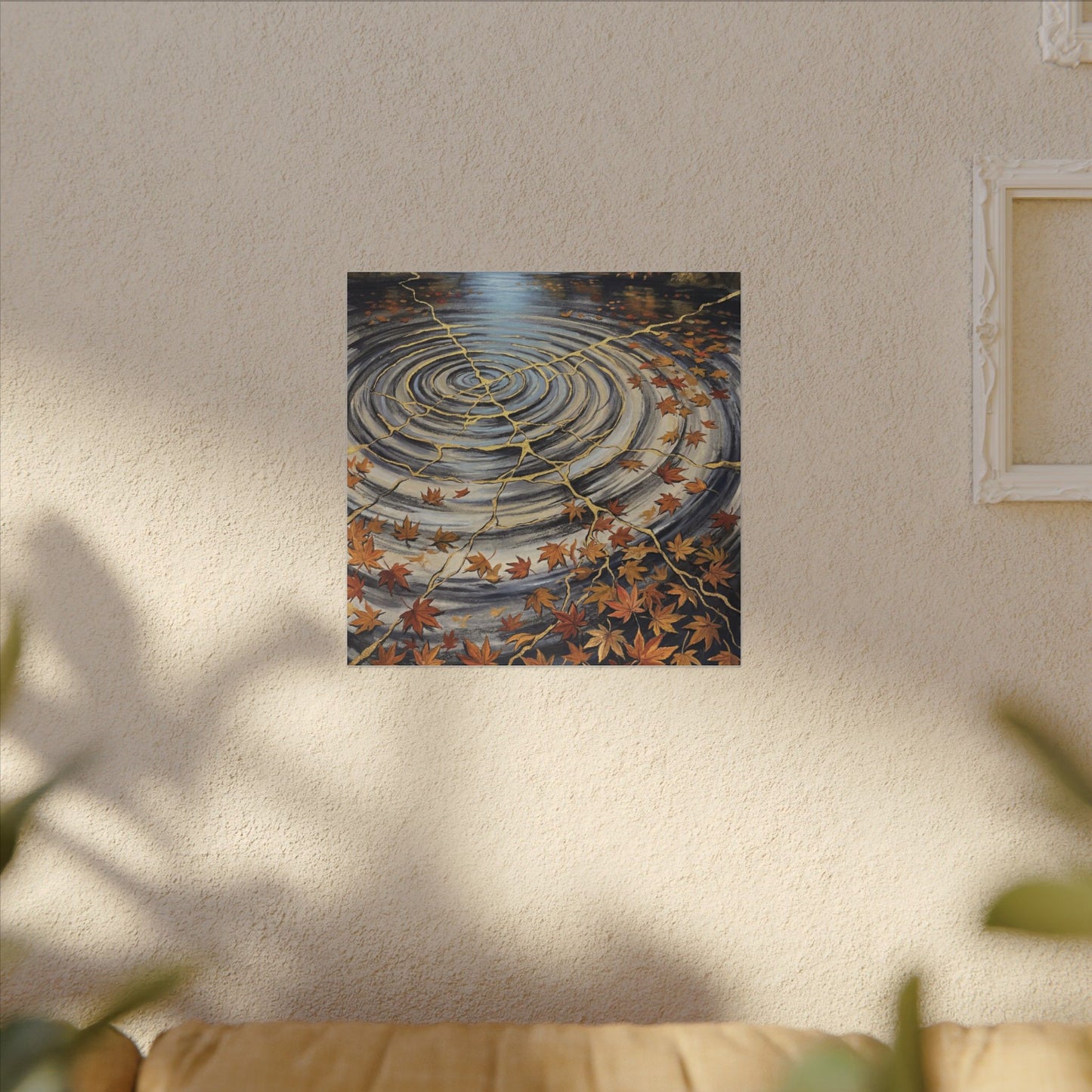 Moonlight Water Ripple Canvas Art - Kintsugi Fukinsei