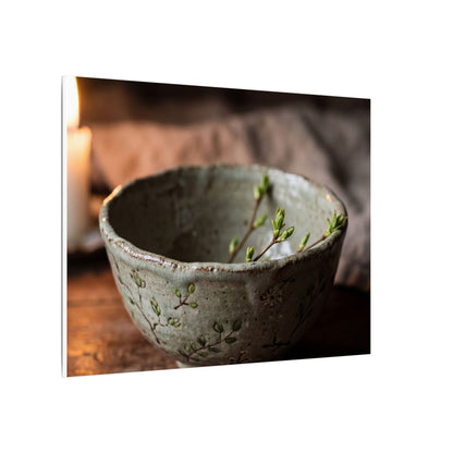 Ceramic Bowl Spring Canvas Art | Japandi Neutral Design