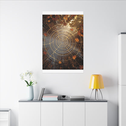 Artful Water Ripple Canvas Art - Gold Vein Kintsugi