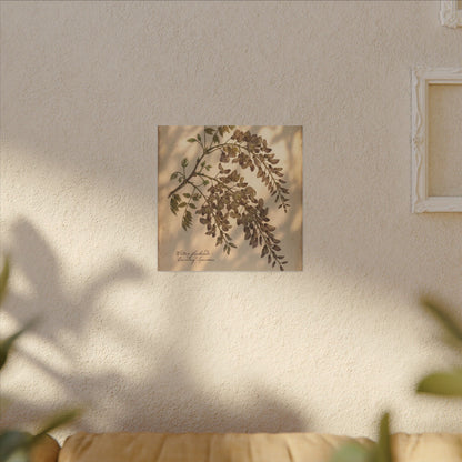 Spring Wisteria Herbarium Canvas Art | Earthy Decor