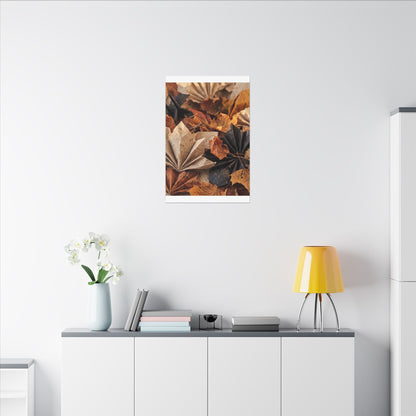 Paper Fold Texture Canvas Art | Elegant Japandi Art