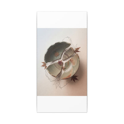 Dawn Ceramic Bowl Canvas Art - Japandi Fukinsei
