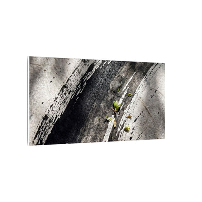 Ink Brushstroke Canvas Art | Spring Dark Japandi Moody Minimal Art