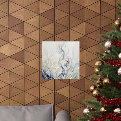 Incense Smoke Watercolor Wall Art Print | Elegant Japandi Art