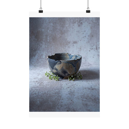 Moonlight Ceramic Bowl Wall Art Print - Japandi Ma