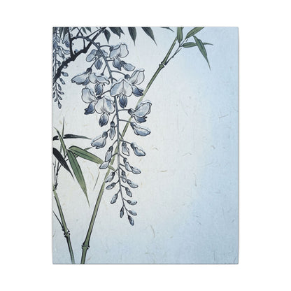 Zen Wisteria in Moonlight | Ukiyo E Inspired Canvas Art