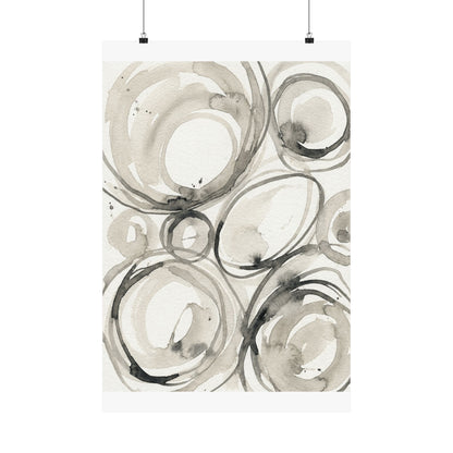 Handcrafted Feel Japandi Watercolor Wall Art Print | Handcrafted Feel Watercolor Art Print
