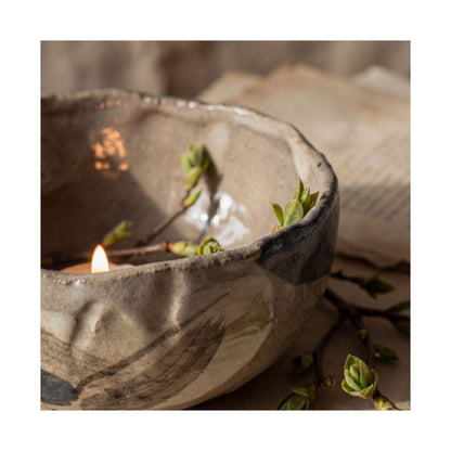 Ceramic Bowl Spring Wall Art Print | Japandi Neutral Design